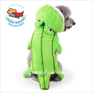 Áo hoá trang cá sấu Halloween cho chó mèo