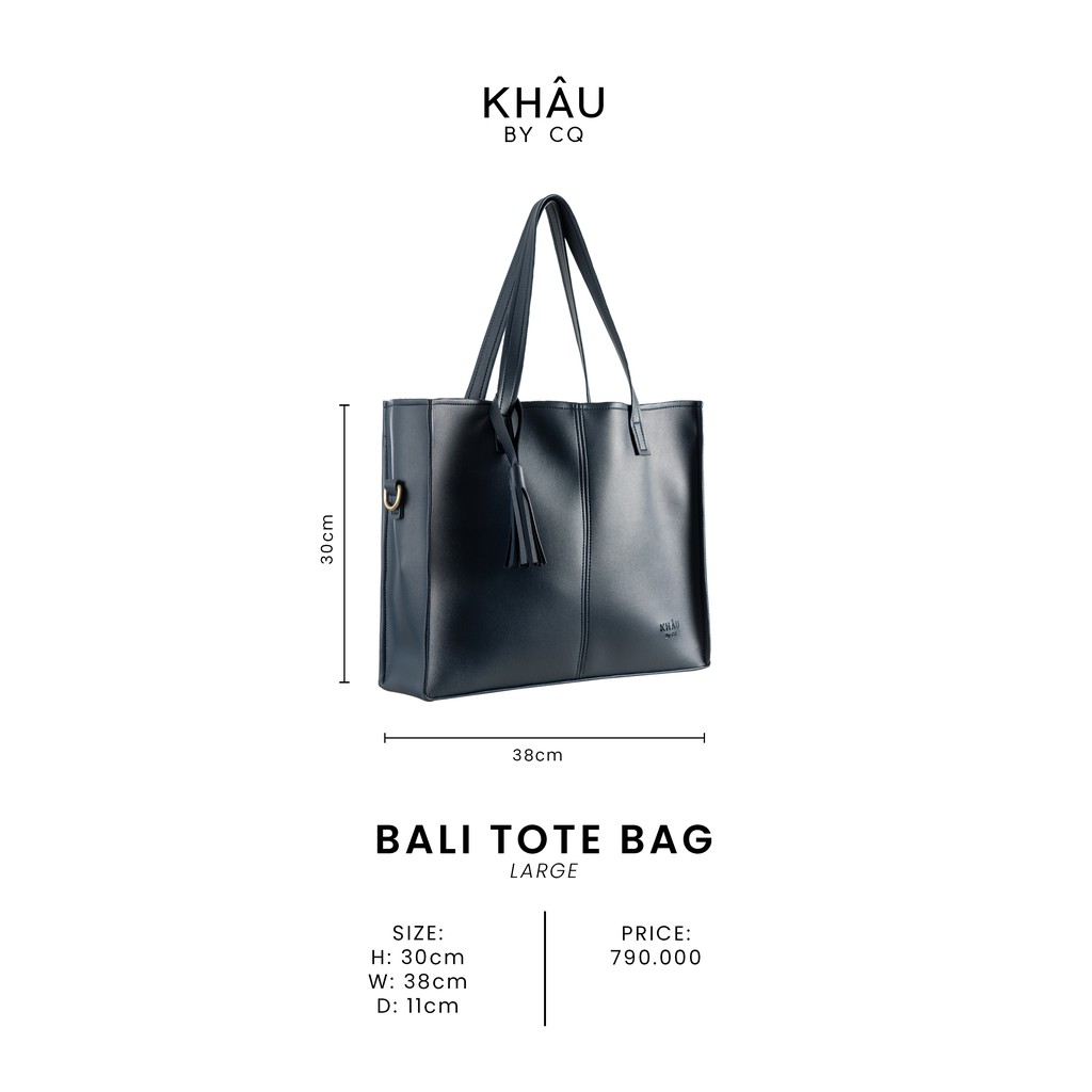 [Mã WABRWB24 giảm 30K đơn 99K] KHÂU BY CQ- Túi Bali Tote (Size lớn) | BigBuy360 - bigbuy360.vn