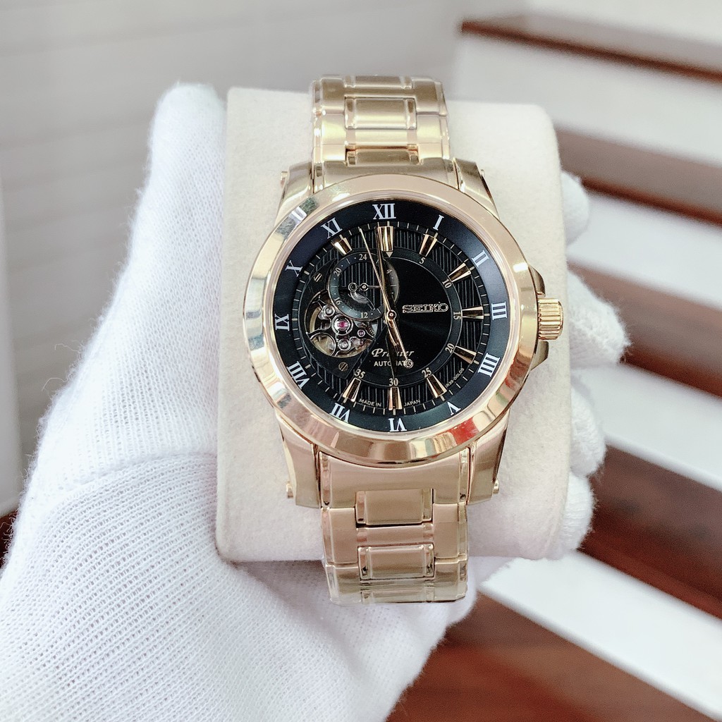 Đồng hồ thời trang nam seiko automatic premier - size 42mm - Dây Thép