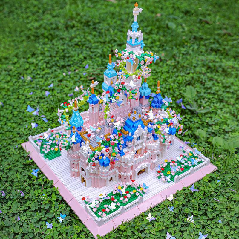 Tương thích Lego mini  Khu nhà  sân vườn Disney Lâu đài  tập hợp Đồ chơi Quà tặng