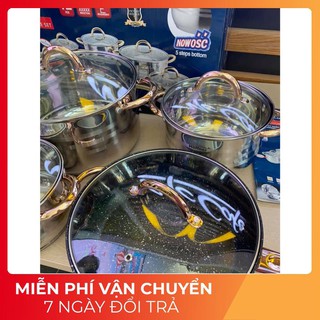 [ VÔ ĐỊCH GIÁ ] BỘ NỒI INOX HOFFNER THƯƠNG HIỆU  ĐỨC