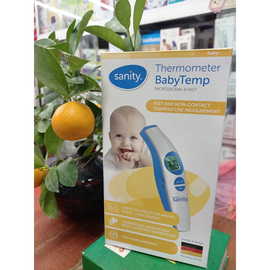 Nhiệt Kế Hồng Ngoại Đo Trán Baby Temp Sanity AP 3116 3in1