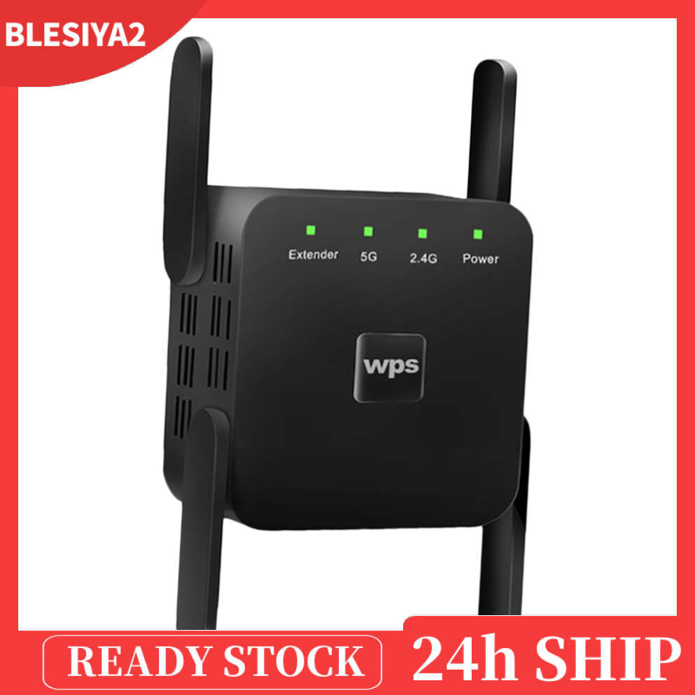 (Hàng Mới Về) Bộ Khuếch Đại Sóng Wifi Không Dây 1200mbps 2.4g 5g 4 Đầu Cắm Eu | BigBuy360 - bigbuy360.vn
