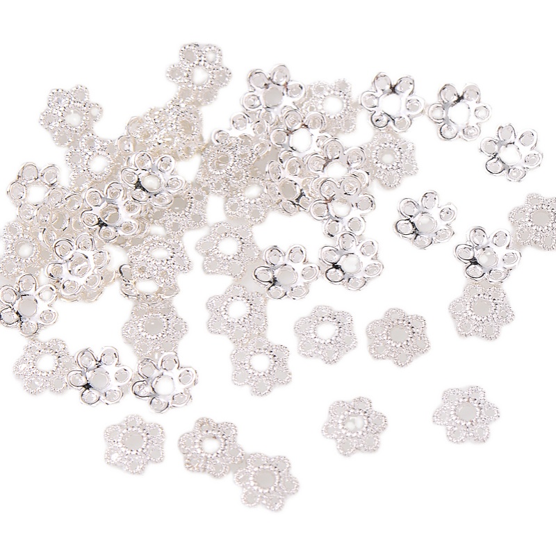 Vòng Tay/Giá Đỡ/Vòng Tay/Dây Chuyền Xỏ Hạt diy Bằng Đồng Mạ Bạc 10 Màu Tùy Chọn diy