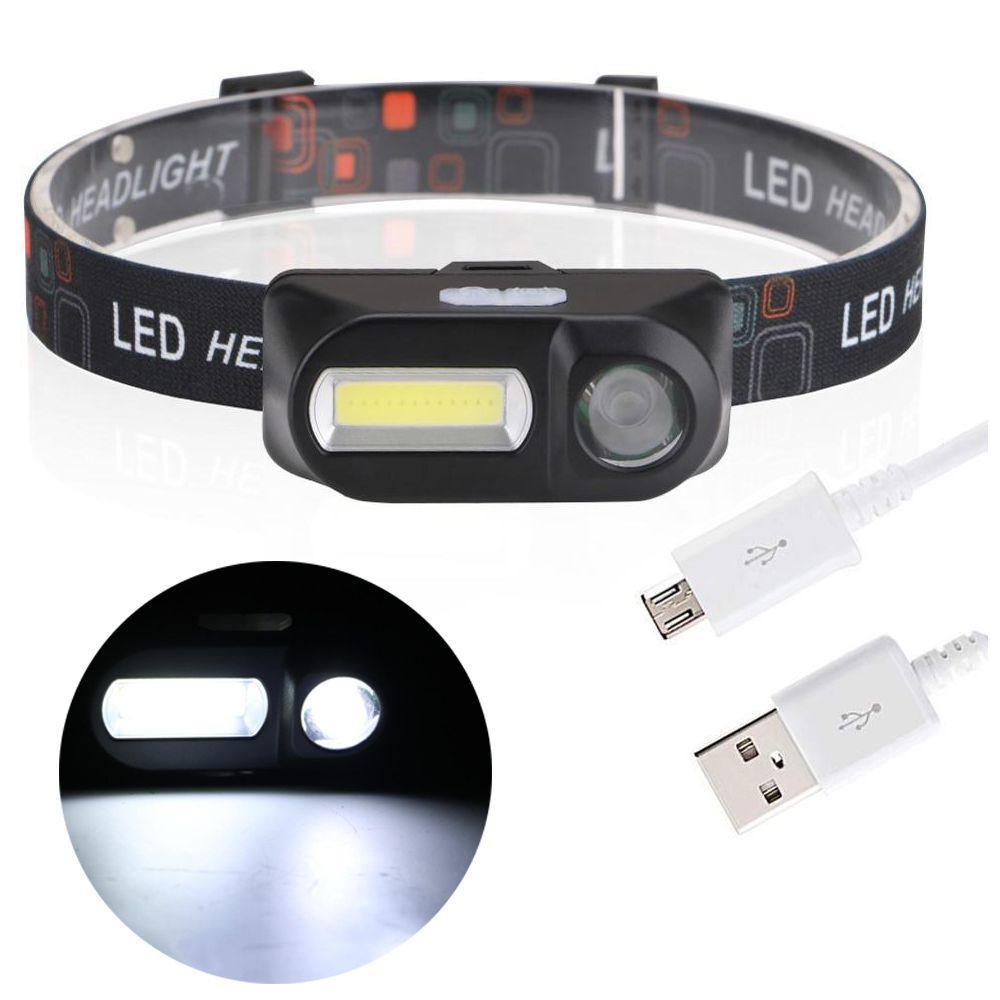 SHOUKEY Đèn Pin LED Mini Đội Đầu 18650 Có Thể Sạc Lại Dùng Khi Đi Cắm Trại