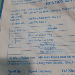 Siro ho cúc lục lăng