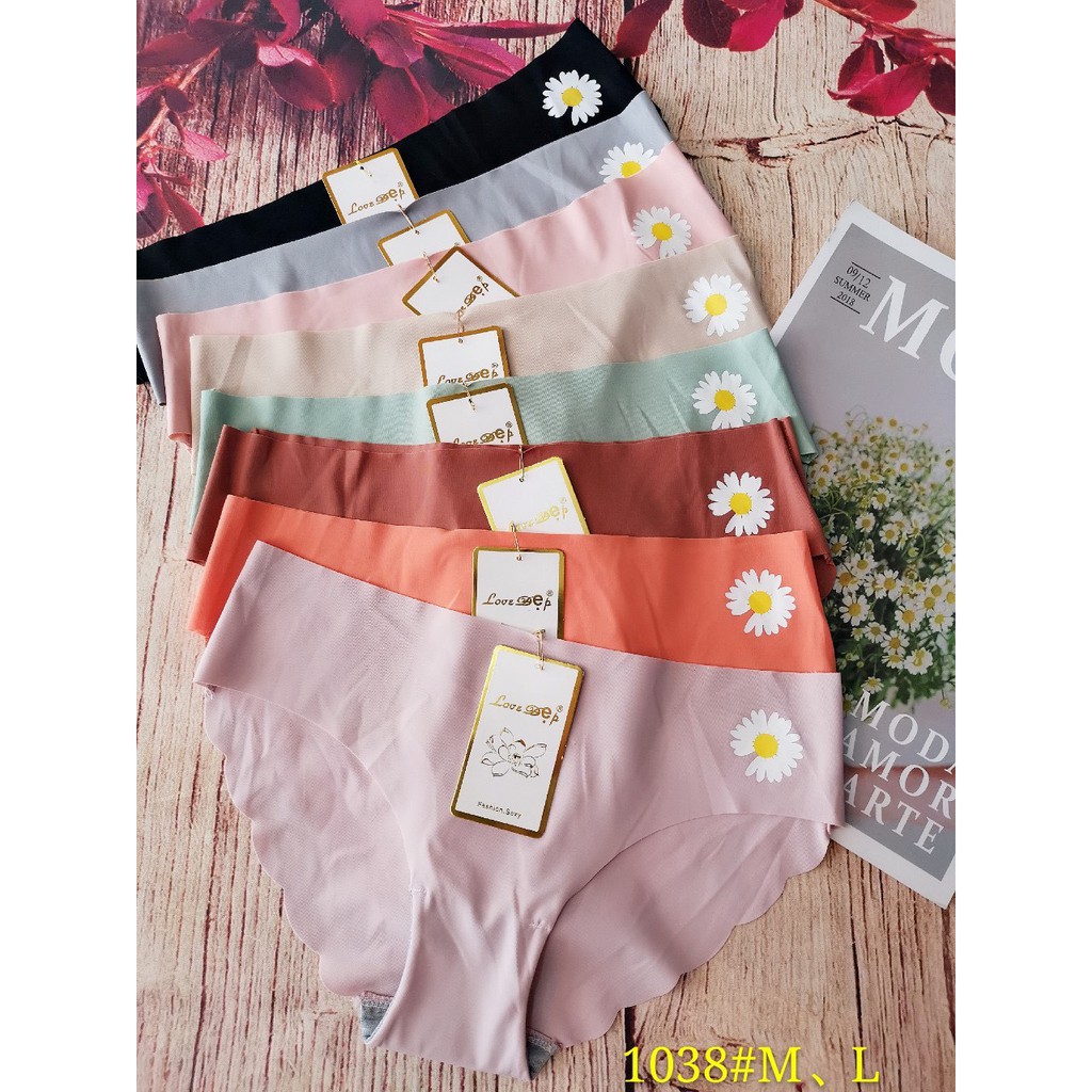 Quần lót nữ đẹp 🔥FREESHIP🔥Quần Lót Nữ Đúc Su Thun Lạnh-Không Đường May Hoa Cúc | BigBuy360 - bigbuy360.vn
