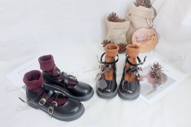 [CÓ SẴN] Giày oxford ulzzang cosplay quai chéo - CÓ CLIP - ảnh thật | BigBuy360 - bigbuy360.vn