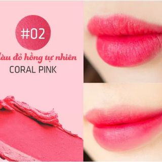 ( HÀNG CÓ SẴN ) SON CARE:NEL ROMANTIC LOVE LIP MAT.TIC (MUA 2 CÂY SON TẶNG 1 HỘP MẶT NẠ NGỦ DƯỠNG MÔI 23G)