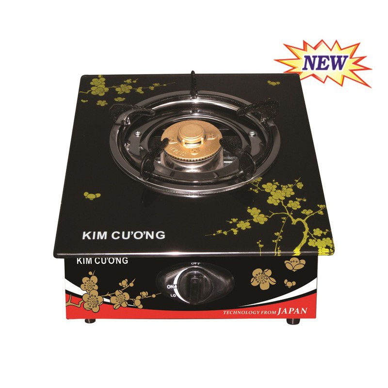 BẾP GA ĐƠN MẶT KÍNH KIM CƯƠNG KC-176, BẢO HÀNH CHÍNH HÃNG 1 NĂM