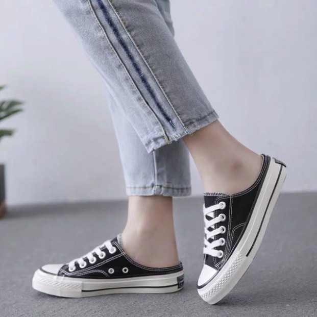 LDOO Giày sục nữ màu trót lọt, sục nữ giá phải chăng, giày thể thao snecker dây buộc 3 màu đen vàng trắng, giày học trò  | BigBuy360 - bigbuy360.vn