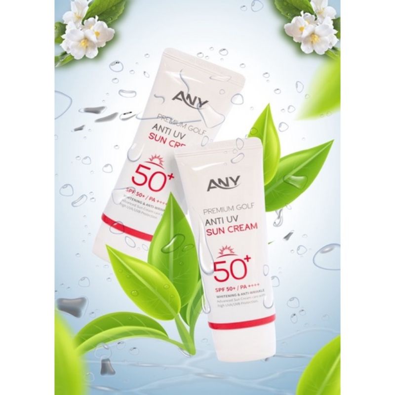 [Xả hàng]Kem chống nắng nâng tông ANY Premium Golf Anti UV Sun Cream Tone Up SPF 50+ 60ml