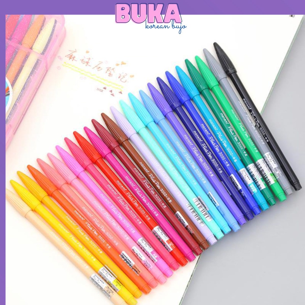 Bút Màu nước Monami Plus pen 36 màu DecorMe Viết Lông trang trí sổ tay BDS