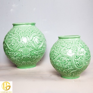 Bình hoa sứ vân rồng