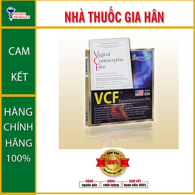 Màng Phim Tránh Thai VCF Combo 2 hộp - Nhập Khẩu Từ Mỹ (USA)