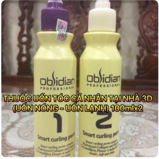 THUỐC UỐN TÓC 3D OBSIDIAN UỐN LẠNH VÀ UỐN NÓNG 120ML + 120ML