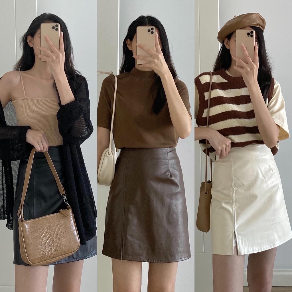 Chân váy zip da _ CV0046 | BigBuy360 - bigbuy360.vn