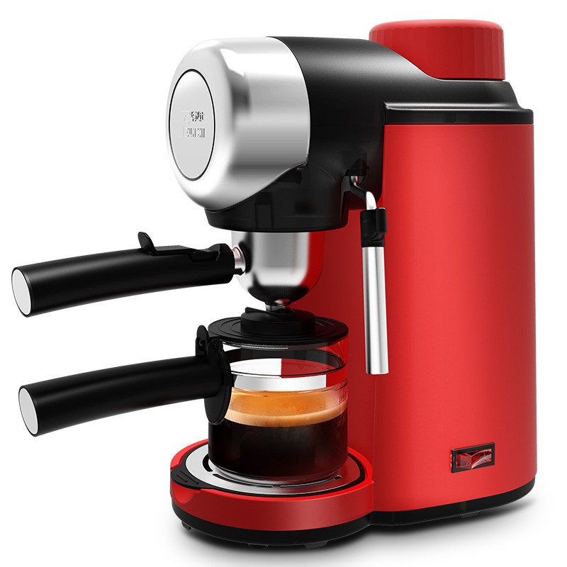 Máy pha cà phê capuchino, espesso, máy pha cà phê tiện lợi (Vỏ nhựa), màu đỏ 2005 H101R