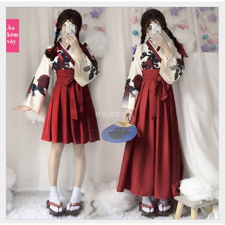 Set áo váy Hakama - Trà Hoa Chi Luyến