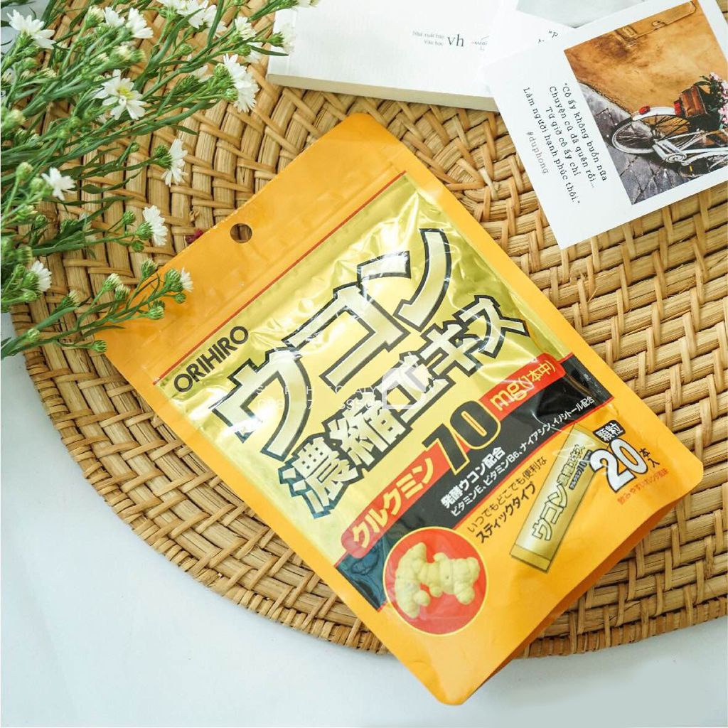 Tinh Bột Nghệ Giải Rượu Orihiro Túi 20 Gói