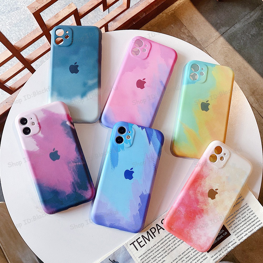 Ốp lưng iphone Color Mojito cạnh vuông BVC 5s/6/6plus/6s/6splus/7/7plus/8/8plus/x/xr/xs/11/12/pro/max/plus/promax/mini