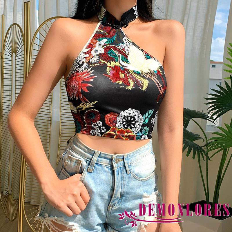 Áo Lửng Hai Dây Hở Lưng Quyến Rũ Dành Cho Nữ