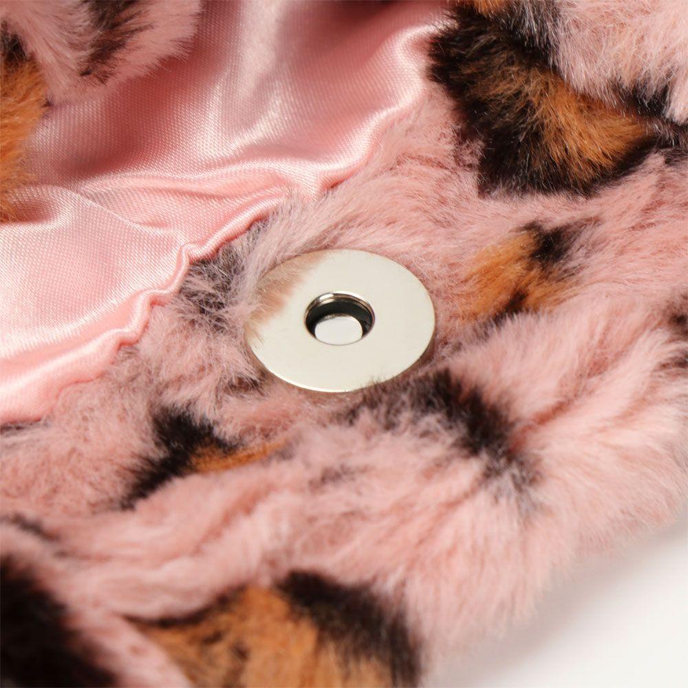 Túi Đeo Vai Phủ Lông Họa Tiết Da Báo Thời Trang Cho Nữ