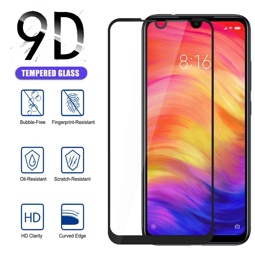 Kính Cường Lực Toàn Màn Hình Cho Xiaomi Redmi Note 10 10Pro 9S 8T 8Pro 8 7 7Pro 6 6Pro 5 5Pro 4X 4