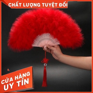 [FREESHIP] [SIÊU PHẨM GIÁ RẺ] quạt lông vũ, quạt lông công siêu dày siêu bền, đủ màu kích thước lớn