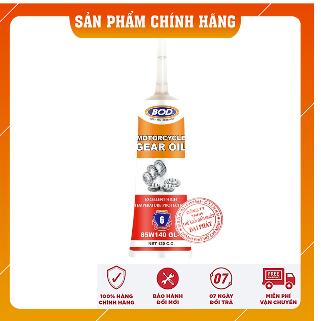 Dầu nhớt hộp số BOD 85w140 chống hú láp