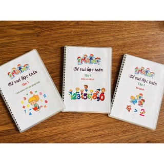 Đồ chơi Học liệu Montessori viết xoá Bé vui học toán
