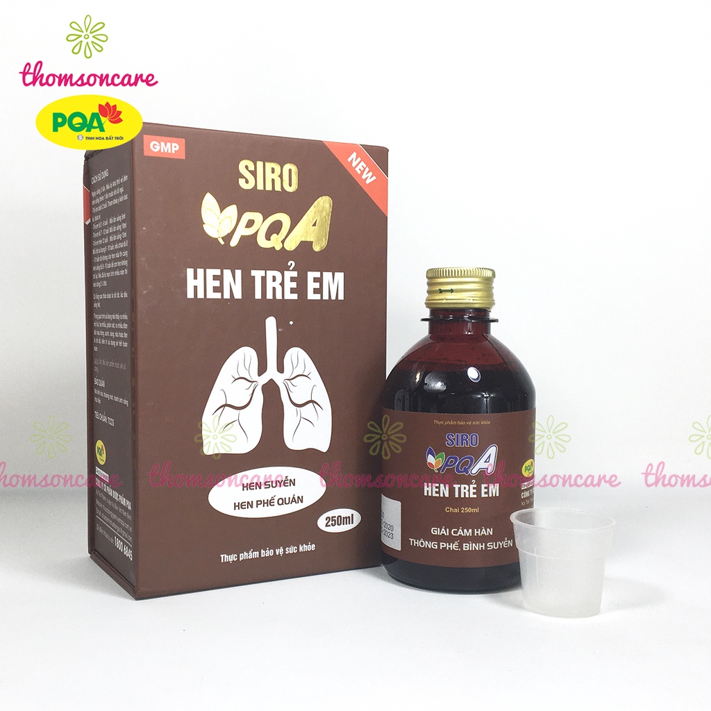 Siro PQA - hỗ trợ giảm hen cho bé
