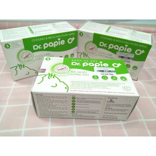 Khăn lau hạ sốt dr papie