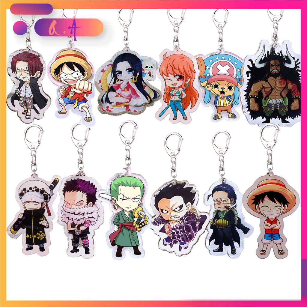[Ảnh Thật]💥 Móc Khoá One Piece , Luffy , Vua Hải Tặc,☄️[FREESHIP] Chất Liệu Mica In 2 Mặt [Loại1]