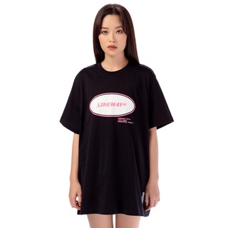 5THEWAY® /oval/ SQUARE TEE™ in BLACK aka Áo Thun Đen Tay Ngắn