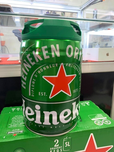 Thùng 2 bom Heineken 5 lít mẫu 2021