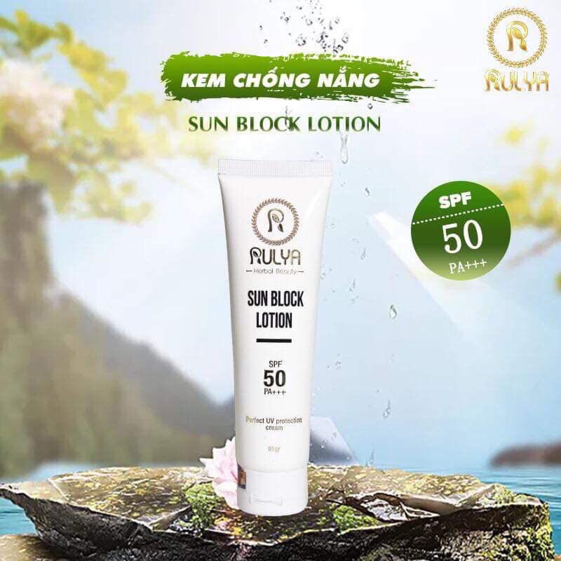 Kem Chống Nắng Cao Cấp RULYA SUN BLOCK LOTION SPF 50 PA +++