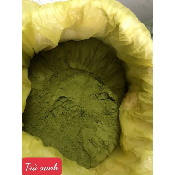 100g bột trà xanh nguyên chất handmade đắp mặt giảm mụn nám trắng da