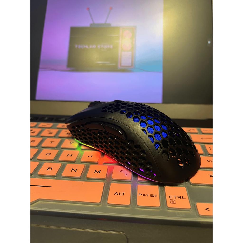 [Video/Ảnh thật] Chuột Gaming thiết kế tổ ong G540 - ĐÈN LED Viền RGB Siêu Đẹp, Form tay chuẩn
