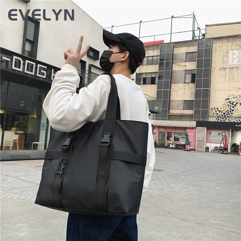 Evelyn Túi Xách Du Lịch Vải Oxford Nhẹ Màu Tương Phản Thời Trang Mới