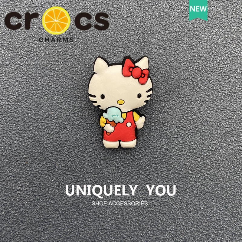 Crocs Móc Khóa Hình Mèo Hoạt Hình Dễ Thương Trang Trí Giày crocs