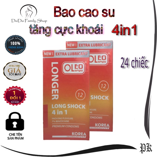 Combo 24 chiếc bao cao su Hàn Quốc Kéo dài thời gian yêu gai gân siêu mỏng tất cả trong 1 all in one