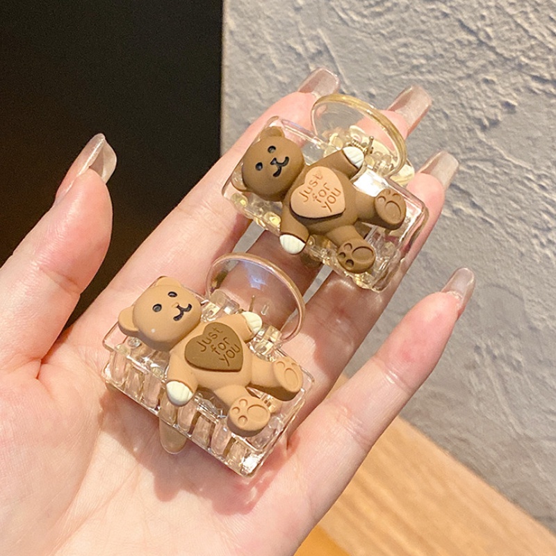 Kẹp tóc hình chú gấu nhỏ dễ thương phong cách Hàn Quốc