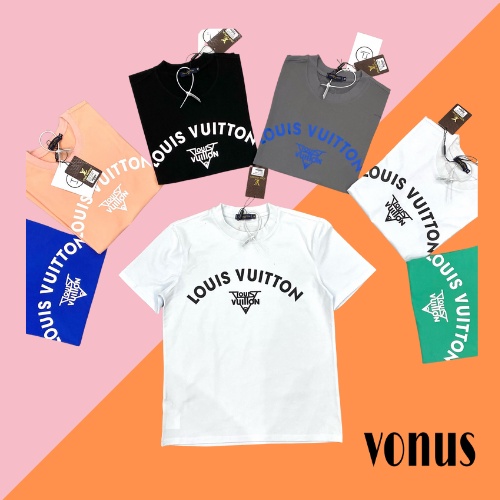 Áo phông nam nữ LV cao cấp I Áo thun ngắn tay nam nữ chất cotton mát co giãn,mềm mịn I Thiết kế trẻ trung I #TL0032. | BigBuy360 - bigbuy360.vn