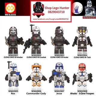 WM 6095 Minifigures Star War : The Clones Wars đồ chơi xếp hình nhân vật dạng Lego Chiến tranh giữa các vì sao
