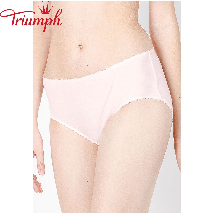 Quần lót nữ Triumph 10 Midi cotton lưng vừa nhiều màu