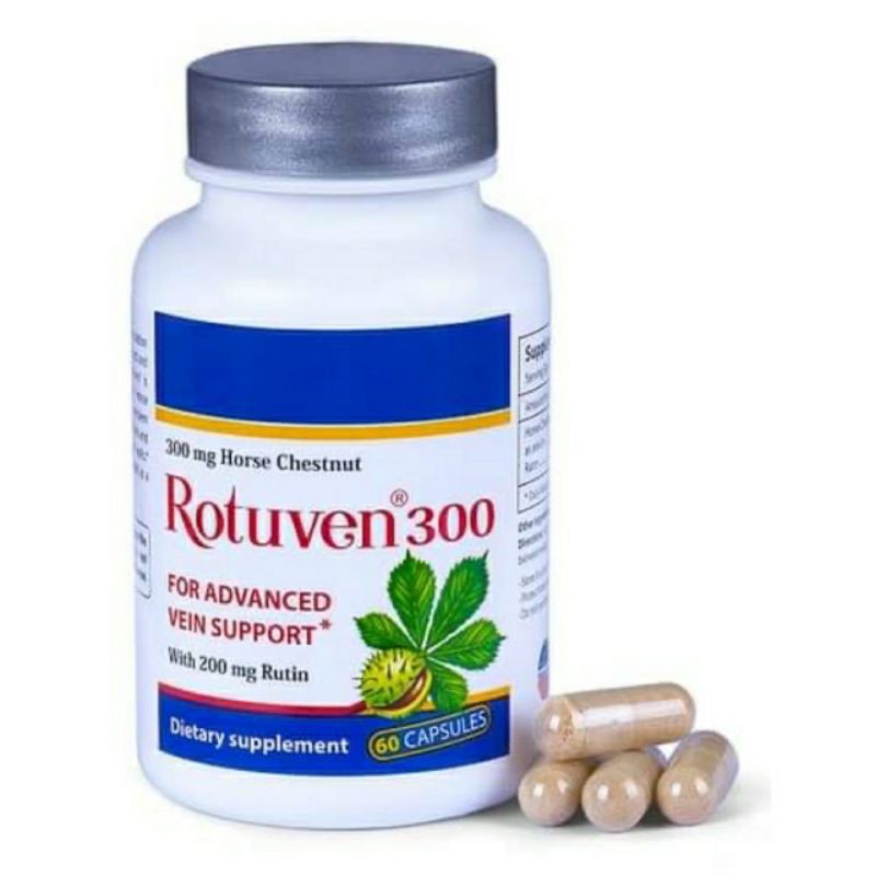 ROTUVEN 300⚡CAM KẾT CHÍNH HÃNG ⚡Giúp làm giảm triệu chứng suy giản tĩnh mạch hộp 30 viên