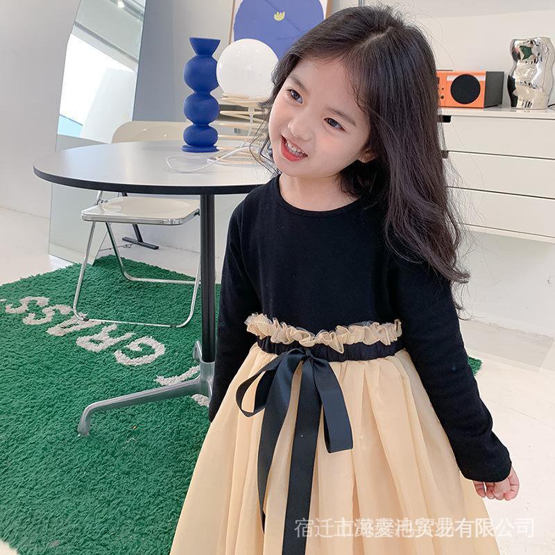 Đầm Công Chúa Dệt Kim Màu Sâm Panh Phong Cách Phương Tây Thời Trang Mùa Xuân Cho Bé Gái