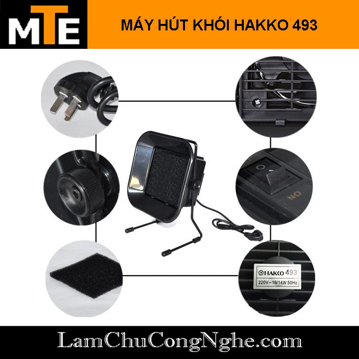 Quạt hút khói hàn Hakko 493 - 16W