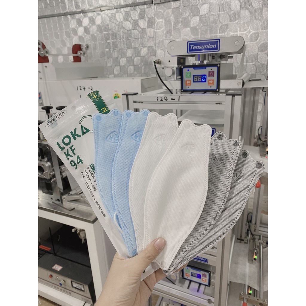 [MẪU MỚI TRÌNH LÀNG] KHẨU TRANG LOKA KF94 CÔNG NGHỆ HÀN QUỐC DÁNG ĐẸP MỀM MỊN ÔM MẶT QUAI MỀM KHÔNG ĐAU TAI